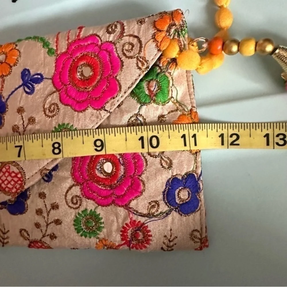 EUC RB Handicraft Fancy Silk Handicrafts Handmade Designer Purse/Sling Bag